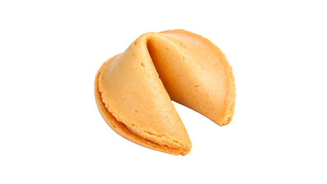 Fortune cookie isolated on transparent background	