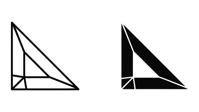 geometric right triangle theorem proof vector illustration flat design