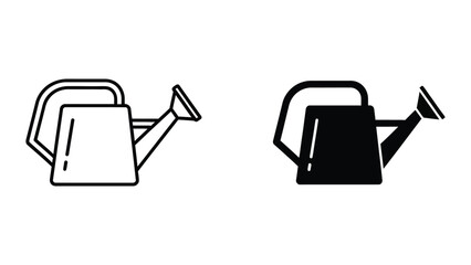 minimalist watering can flat design vector illustration © Jahidul