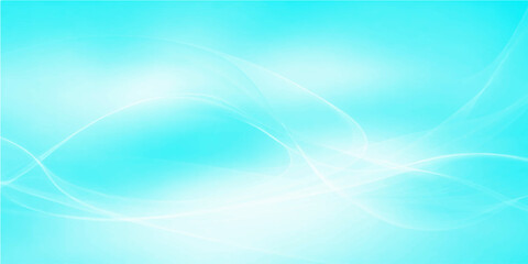 Fototapeta premium An abstract blue background features flowing futuristic waves and smooth vector lines in a soft light design, creating a textured water flow wallpaper and a curved technology backdrop illustration