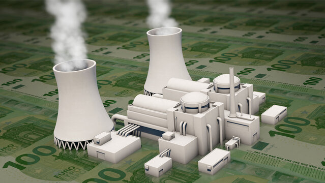 Atomkraftwerk auf 100 Euro - Scheinen Kernenergie und Geld