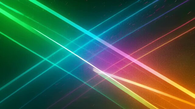 Neon light beam abstract motion energy colorful gradient glow diagonal neon light beams crossing dark background creating vibrant gradient glow futuristic luminous ribbon