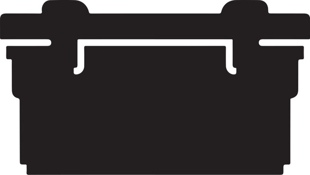 Vector black toolbox icon