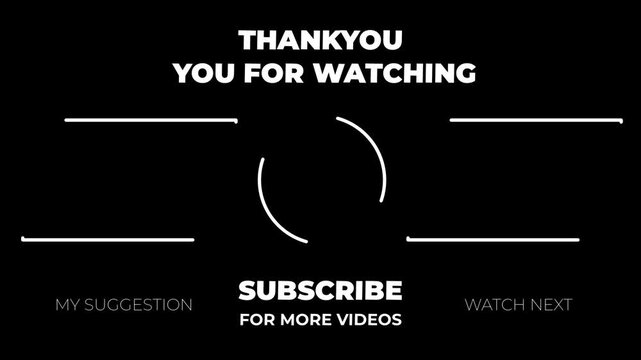 Professional video end screen for content creators, designed to boost viewer engagement and guide audiences to more exciting content on a media platform