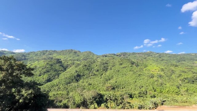 A view from outside the train on the way to Agartala from Haflong.
