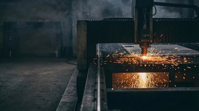 Grilling meat over an open fire with flames and smoke