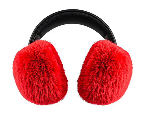  Red Winter Ear Muffs Transparent Fashion Accessory PNG (3)