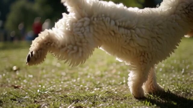 自由に走り回るトイプードル 子犬の元気でかわいい癒し動画