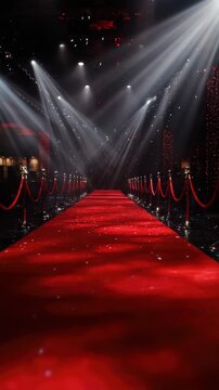 red carpet entrance to vip event vertical video