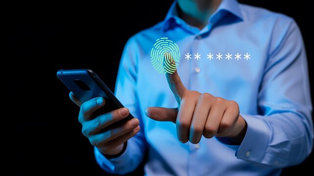 Virtual private network security concept with business person showing vpn shield protection icon