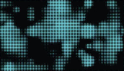 Fototapeta premium Abstract halftone pattern background with teal green dots, modern digital design texture vector illustration