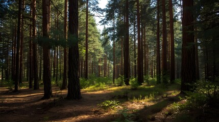 Fototapeta premium footpath in the woods