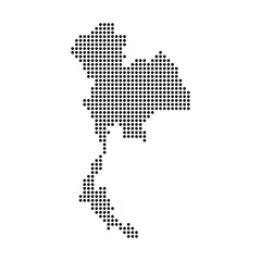 Obraz premium Thailand Dot Map