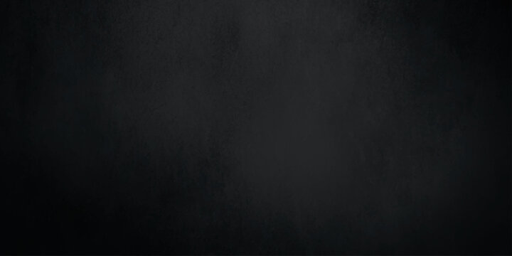 A dark blue grunge background featuring a vintage scratched metal texture on a weathered concrete wall pattern for a blank dirty black chalkboard backdrop