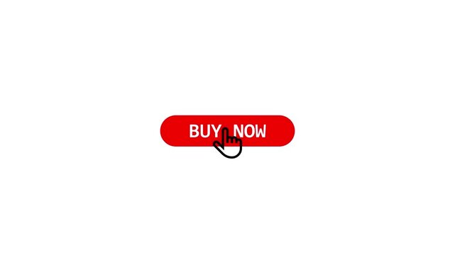 Buy Now Hand Click Icon Animation. Finger touch gesture animation. Finger touch gesture animation.