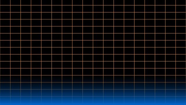 orange and blue background motion grid animation with transparent background