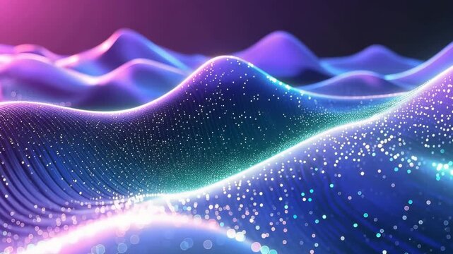 Digital Waves of Light: Capturing the mesmerizing beauty of digital waves, this artwork illustrates the convergence of light, color, and technology. The glowing contours dance across the canvas.