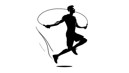 Fototapeta premium tennis player silhouette vector illustration