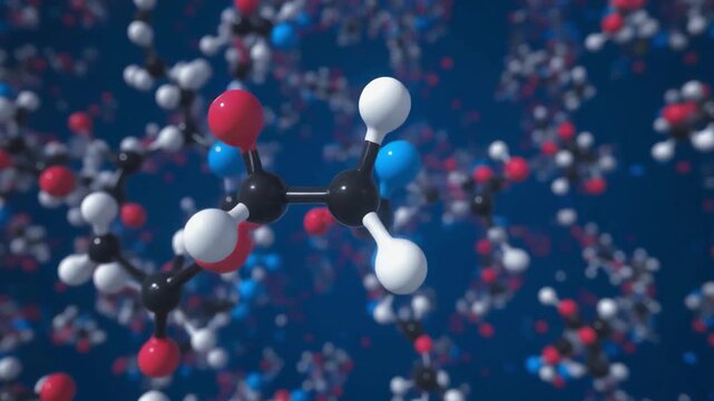 Scientific 4K Visualization of Molecular Bonds Stretching and Vibrating Like Elastic Energy