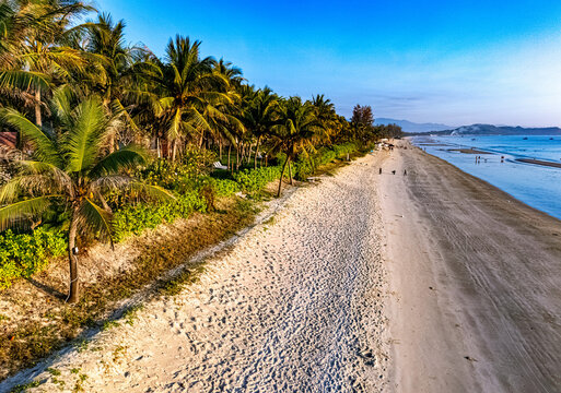 Aerial view of Doc Let beach near Nha Trang, Vietnam
