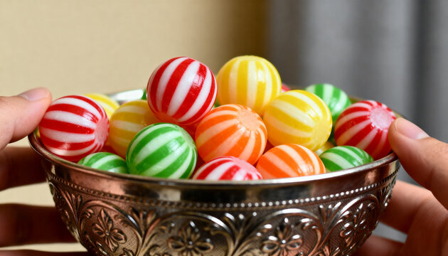 Visiting relatives and offering candy during Eid al-Fitr celebration