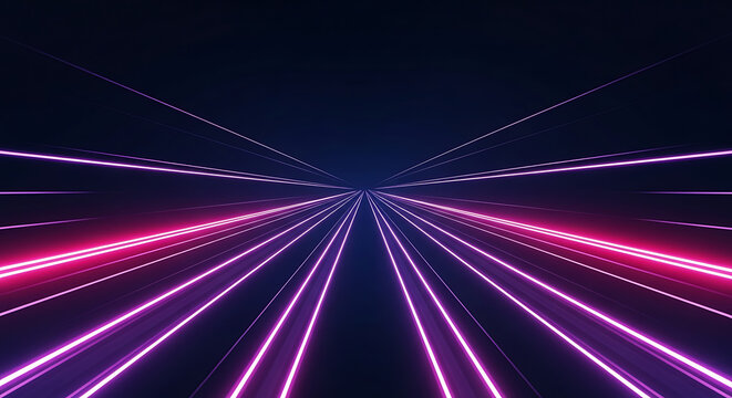 An abstract motion background loop features colorful glowing light lines and speed patterns that create a fast energy wave design reminiscent of a night road explosion or deep space star art
