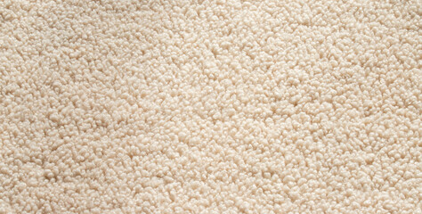 White sherpa fleece texture background, soft fluffy sheepskin style fabric, cozy bouclé textile surface for winter fashion and home decor © agrus