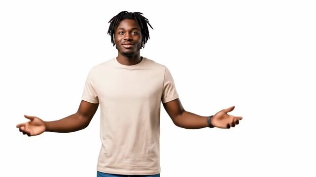 A young man with a confused expression on his face