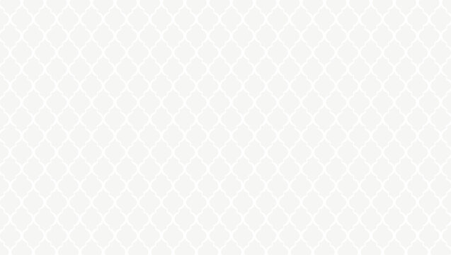 elegant white seamless geometric pattern background featuring traditional arabic lantern shapes for clean minimalist aesthetic designs