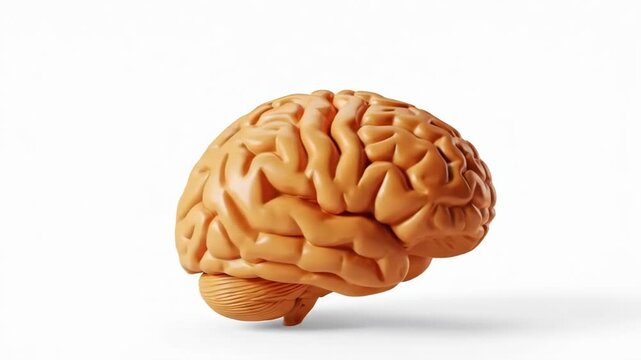 A detailed model of a human brain is shown about neuroscience
