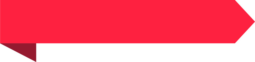 Fototapeta premium Red Ribbon Banner