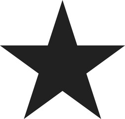 Fototapeta premium Simple Black Star Shape