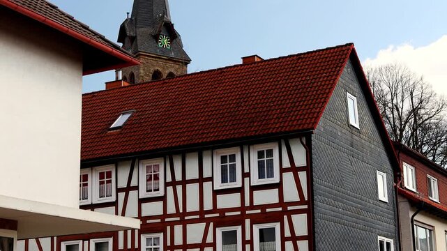 historic german city of frankenau 4k 25fps video