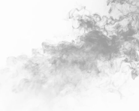 PNG black smog texture for creative design. Adds mood and atmosphere. Compatible with Photoshop and Illustrator.