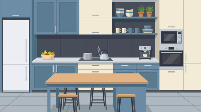 This contemporary kitchen showcases sleek cabinetry, stylish decor, and functional design elements, reflecting a modern lifestyle focused on aesthetics and practicality in home cooking.