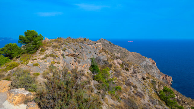 Sierra de la Muela Cabo Ti&ntilde;oso y Rold&aacute;n Regional Park, Cartagena, LIC, ZEPA, Red Natura 2000, Regi&oacute;n de Murcia, Spain, Europe