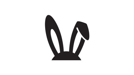 Fototapeta premium Easter Bunny Ears Decorative Object Isolated on White For Easter Holiday Concepts