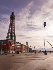 Fototapeta premium The Blackpool Tower in Blackpool, UK.