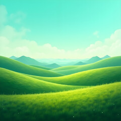 Fototapeta premium Dynamic Eco Gradient Landscape