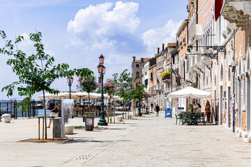 View of the warehouses of beautiful Venice (Italy) © McoBra89