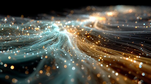 Glowing neural circuit pattern with micro wires images