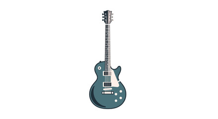 Naklejka premium Electric Guitar Isolated on White Background - Rock Music Instrument