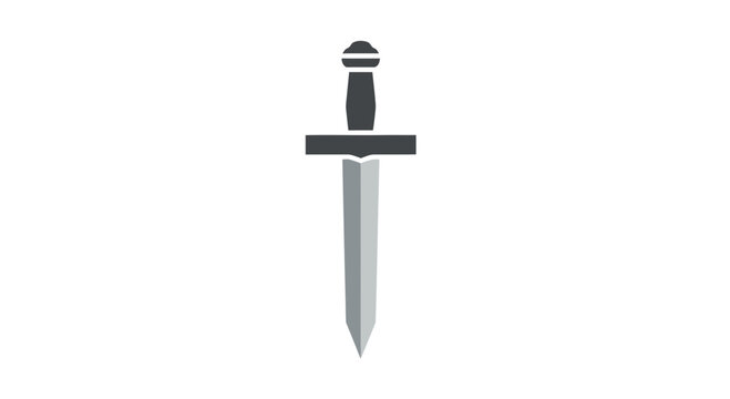 Gladiator Sword Icon, Roman Weapon, Ancient Combat Blade