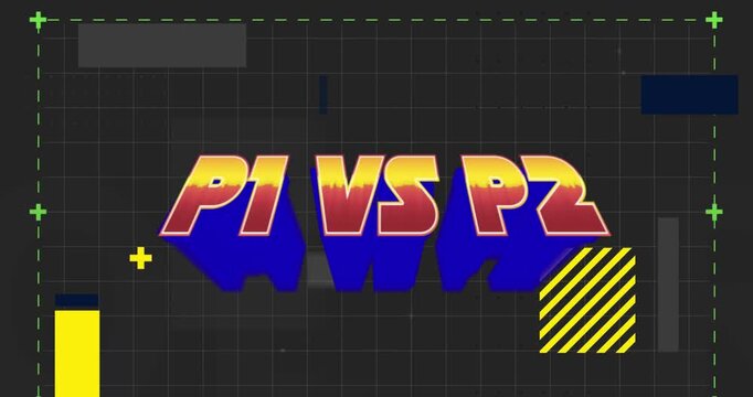 Start text and futuristic background