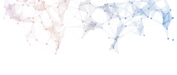 Abstract pastel plexus network background with connected dots and lines soft gradient technology design © ket4up