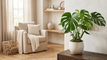 Fototapeta premium In a beautiful and soothing room 