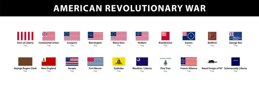 The American Revolutionary War Flags