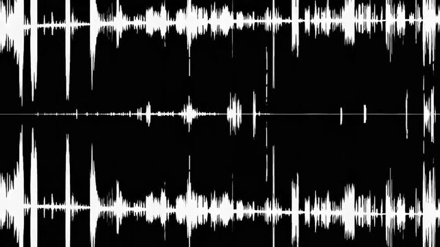 A video of an audio spectrum waveform animation with a graphic sound equalizer, showing colorful beat reactive visuals that move dynamically with the music rhythm.