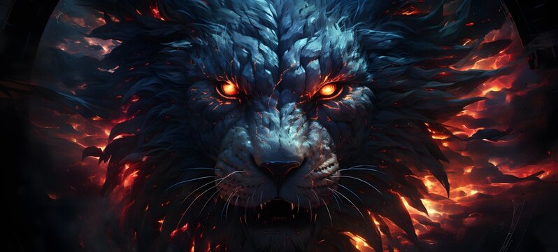 Astral vision liger meets cosmos ,generative AI