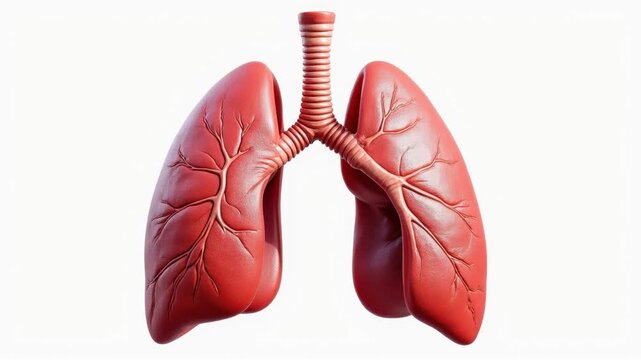 Human Lungs: Anatomical depiction of healthy, vibrant lungs, revealing the intricate structures essential for respiration and illustrating the significance of respiratory health.